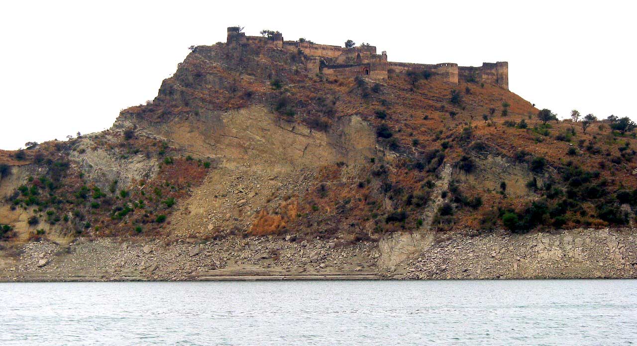 Ramkot Fort from Mangla Lake