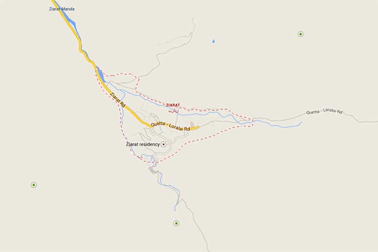 Map of Ziarat