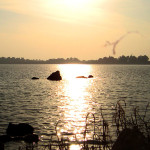 Khanpur Lake from lake island