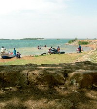 Lake side view of Keenjhar Lake