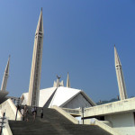 Stairs Leading to Main Courtyard of Faisal Mosque