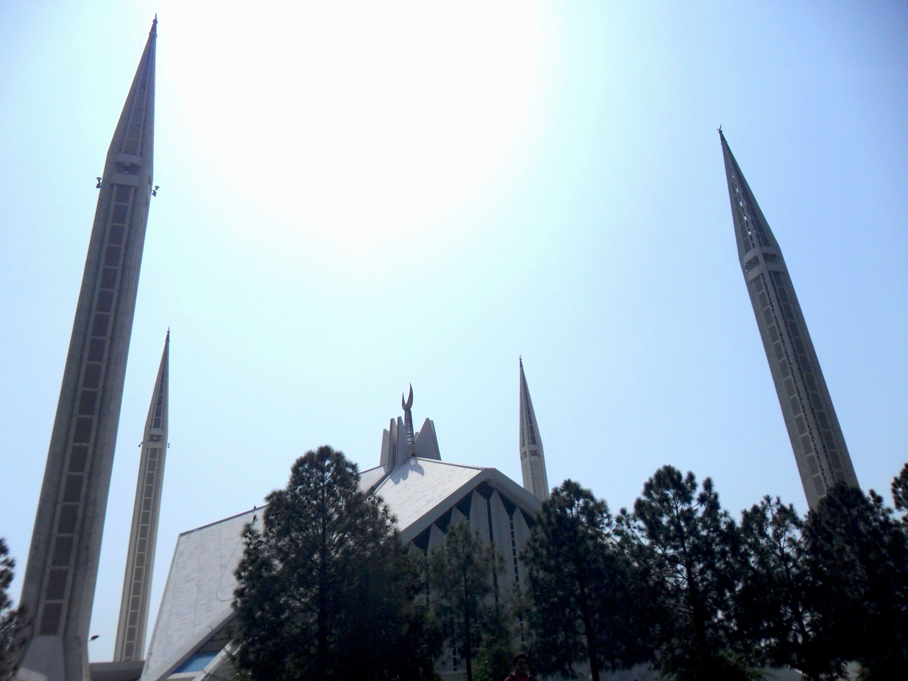 Faisal Mosque from Front Yard